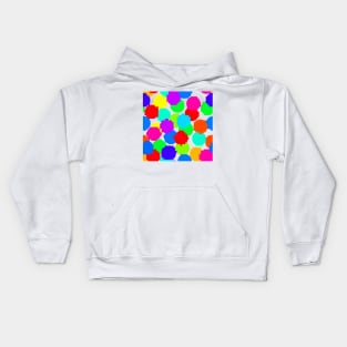 Rainbow Pixel Dots Kids Hoodie